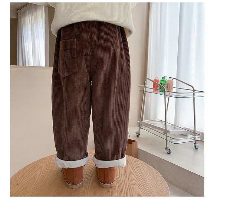 Autumn Trousers Cotton Spring Casual Pants Solid Color Brown Pants